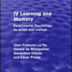Experimental Psychology Its Scope and Method: Volume IV Experimental Psychology Its Scope and Method: Volume IV