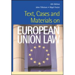 Text, Cases and Materials on European Union Law Text, Cases and Materials on European Union Law