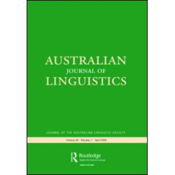 Australian Journal of Linguistics Australian Journal of Linguistics