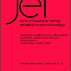 Journal of Education for Teaching Journal of Education for Teaching