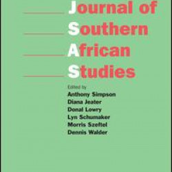 Journal of Southern African Studies Journal of Southern African Studies