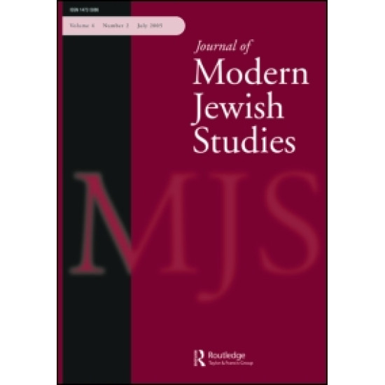 Journal of Modern Jewish Studies Journal of Modern Jewish Studies