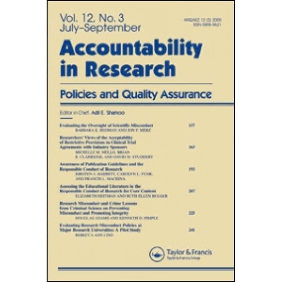 Accountability in Research