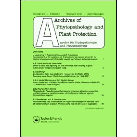 Archives of Phytopathology & Plant Protection Archives of Phytopathology & Plant Protection