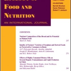 Ecology of Food & Nutrition Ecology of Food & Nutrition