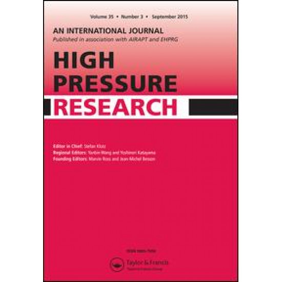 High Pressure Research, An International Journal High Pressure Research, An International Journal