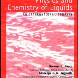 Physics and Chemistry of Liquids Physics and Chemistry of Liquids