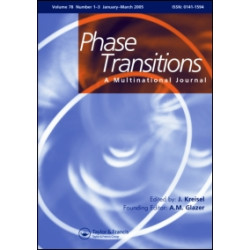 Phase Transitions, A Multinational Journal Phase Transitions, A Multinational Journal