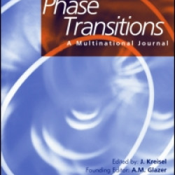 Phase Transitions, A Multinational Journal Phase Transitions, A Multinational Journal