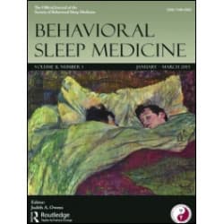 Behavioral Sleep Medicine