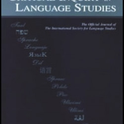 Critical Inquiry in Language Studies Critical Inquiry in Language Studies