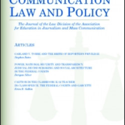 Communication Law and Policy Communication Law and Policy