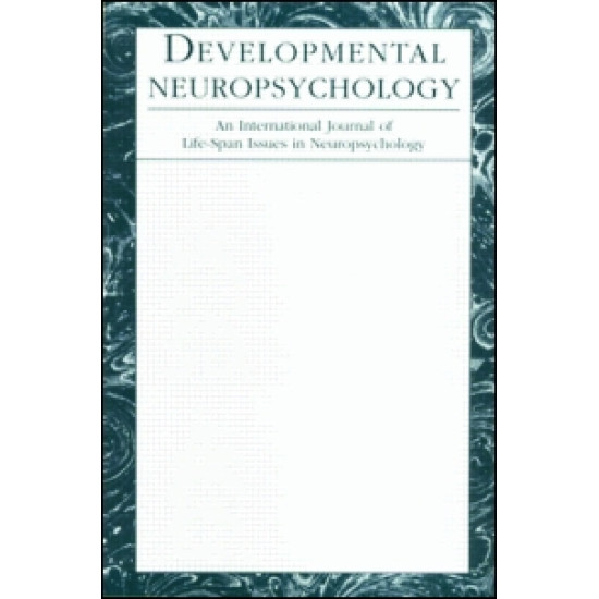 Developmental Neuropsychology