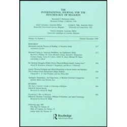 International Journal for the Psychology of Religion International Journal for the Psychology of Religion