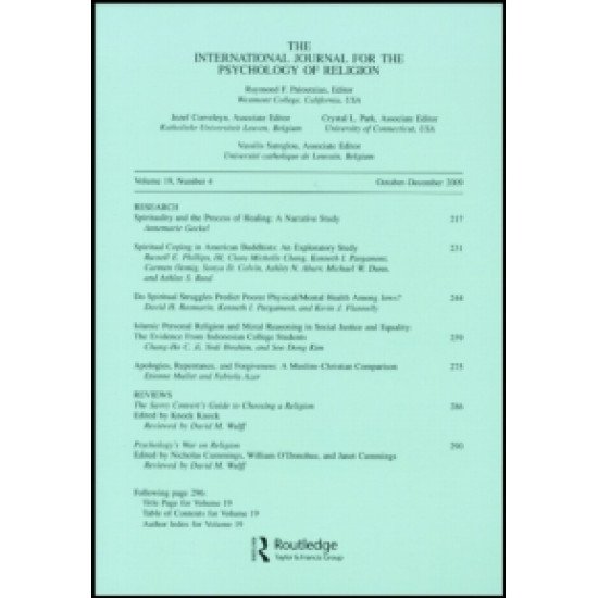 International Journal for the Psychology of Religion