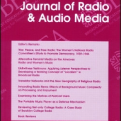 Journal of Radio and Audio Media Journal of Radio and Audio Media