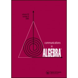 Communications in Algebra Communications in Algebra