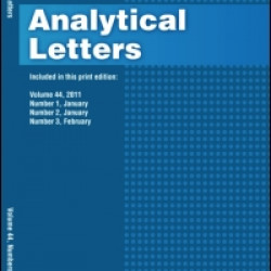 Analytical Letters Analytical Letters
