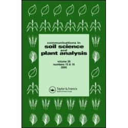 Communications in Soil Science and Plant Analysis