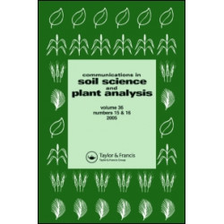 Communications in Soil Science and Plant Analysis Communications in Soil Science and Plant Analysis