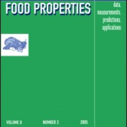 International Journal of Food Properties International Journal of Food Properties