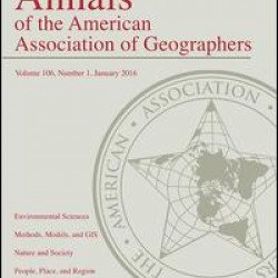 Annals of the American Association of Geographers Annals of the American Association of Geographers