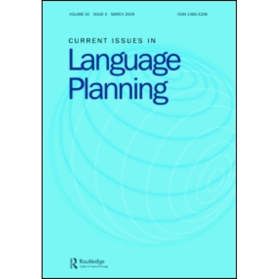 Current Issues in Language Planning Current Issues in Language Planning
