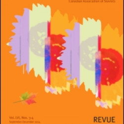 Canadian Slavonic Papers/Revue Canadienne des Slavistes Canadian Slavonic Papers/Revue Canadienne des Slavistes