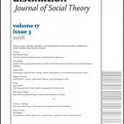 Distinktion: Journal of Social Theory Distinktion: Journal of Social Theory