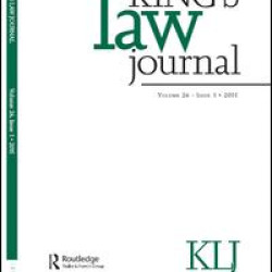 King's Law Journal King's Law Journal