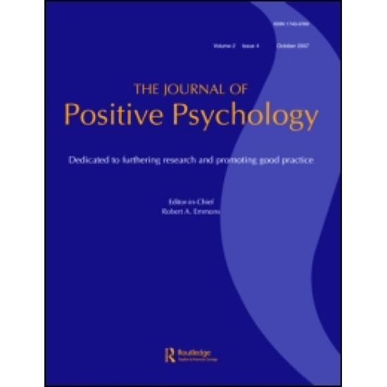 The Journal of Positive Psychology The Journal of Positive Psychology