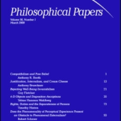 Philosophical Papers Philosophical Papers