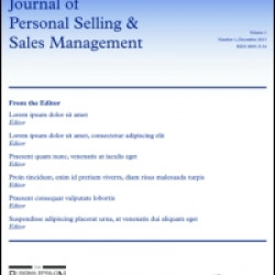 Journal of Personal Selling & Sales Management Journal of Personal Selling & Sales Management