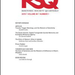 Rhetoric Society Quarterly Rhetoric Society Quarterly