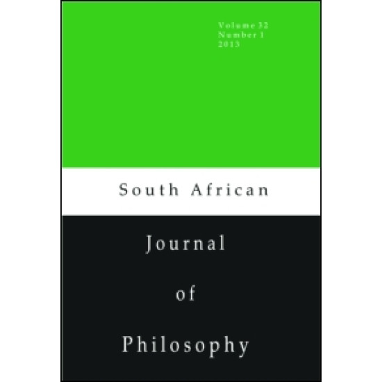 South African Journal of Philosophy