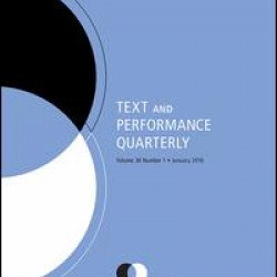 Text and Performance Quarterly Text and Performance Quarterly