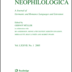 Studia Neophilologica Studia Neophilologica