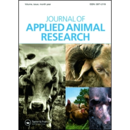 Journal of Applied Animal Research Journal of Applied Animal Research