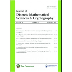 Journal of discrete mathematical Sciences and Cryptography Journal of discrete mathematical Sciences and Cryptography