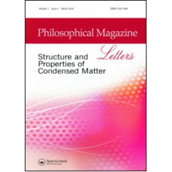 Philosophical Magazine Letters Philosophical Magazine Letters