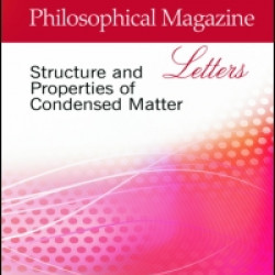 Philosophical Magazine Letters Philosophical Magazine Letters
