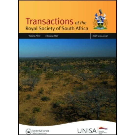 Transactions of the Royal Society of South Africa Transactions of the Royal Society of South Africa
