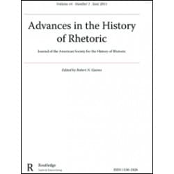 Advances in the History of Rhetoric