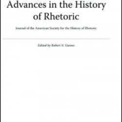 Advances in the History of Rhetoric Advances in the History of Rhetoric