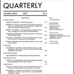 The Psychoanalytic Quarterly The Psychoanalytic Quarterly