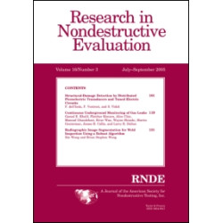 Research in Nondestructive Evaluation Research in Nondestructive Evaluation