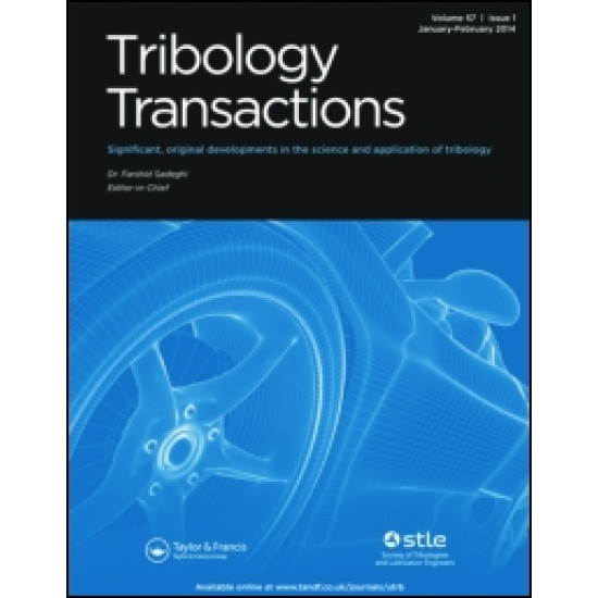 Tribology Transactions Tribology Transactions
