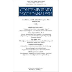 Contemporary Psychoanalysis Contemporary Psychoanalysis