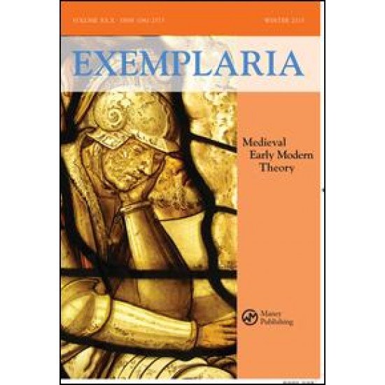 Exemplaria: Medieval / Early Modern / Theory