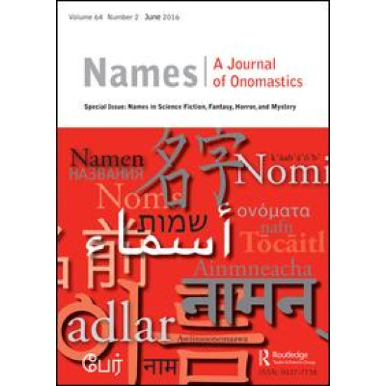 Names: A Journal of Onomastics